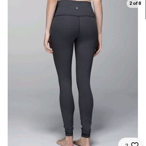 Lululemon Wunder Under Pant *Print (Roll Down)Diamond Dot Black White